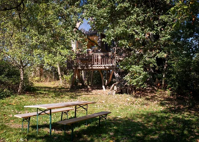 Enjoy Cozy Tree House Hills Forest Gardens Beautiful Views Sauna Hotbath Jablonné v Podještědí